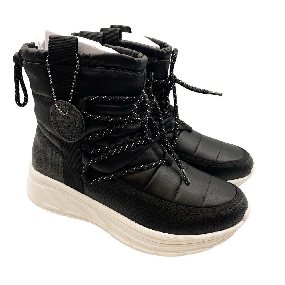 J/Slides Womens Nylon Will Boots Size 8 Black Outdoor Winter & Snow NIB - Picture 4 of 11
